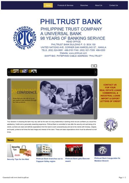 philtrustbankonline|1 of 2 Document Version: RIB.